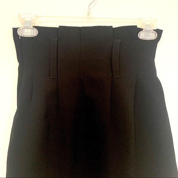 Zara black pleated waist mini skirt XS - Picture 4 of 6